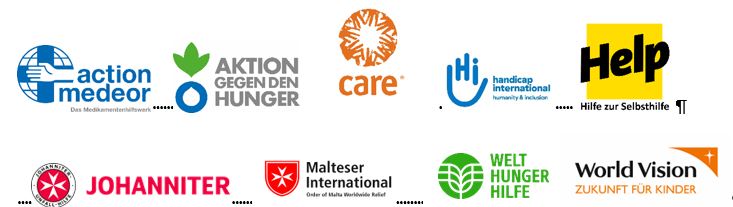 Logos der mitwirkenden NGOs