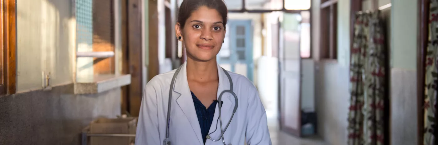 Vinita ist heute eine Krankenschwester und selbstständig