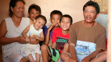 Familie auf den Philippinen