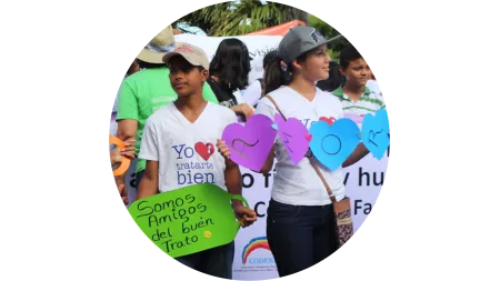Kinderdemonstration in Nicaragua