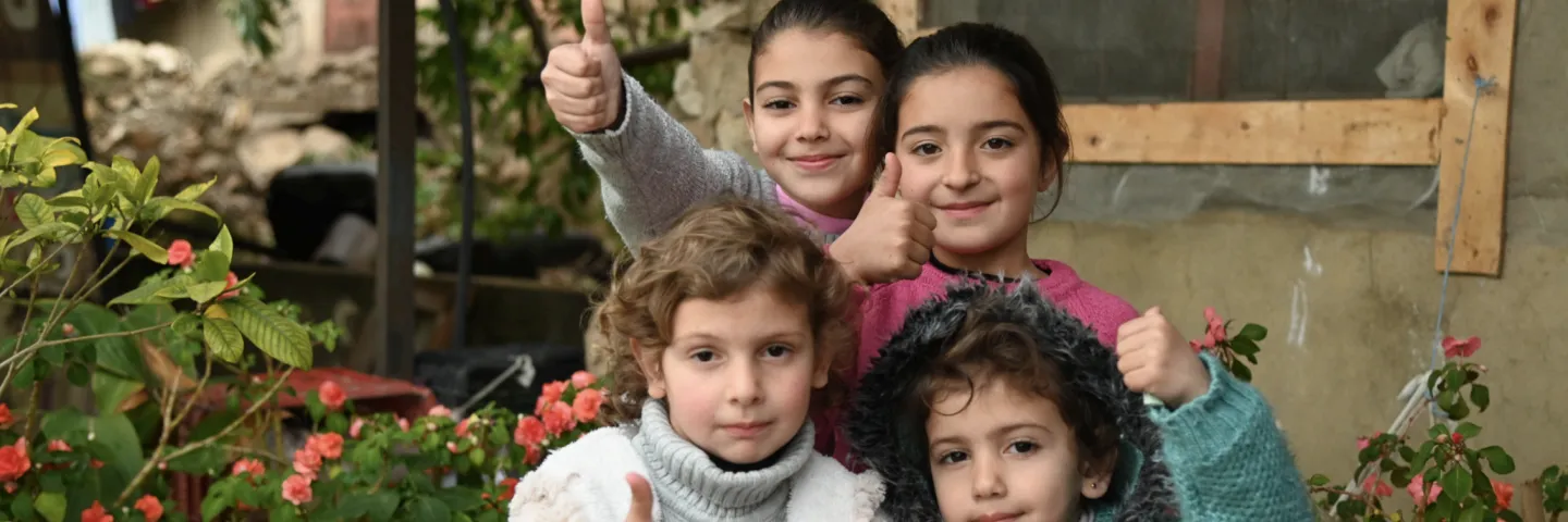 Kinder im Gruppenfoto