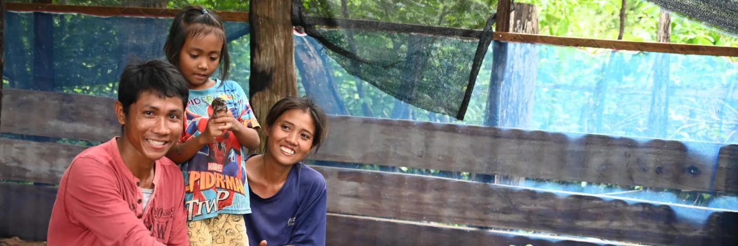 Familie aus Laos
