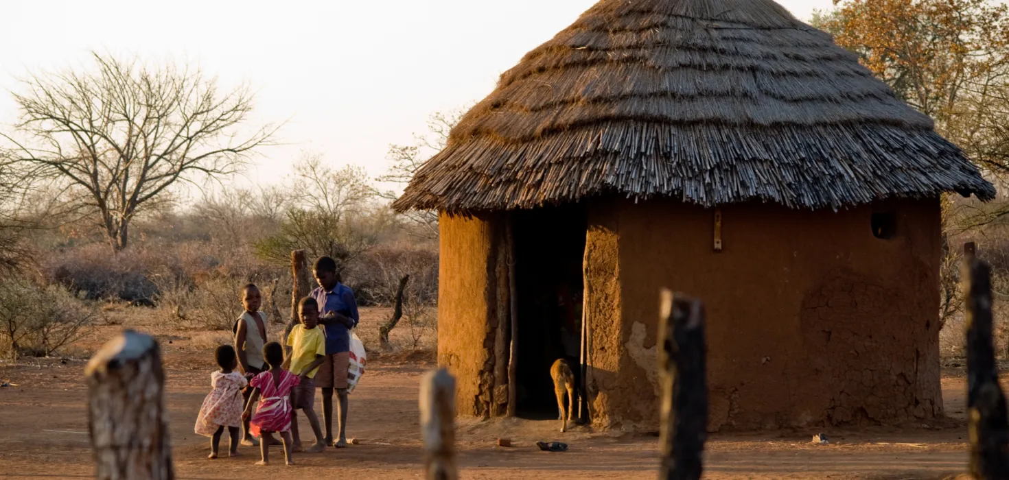Rundhaus in Simbabwe