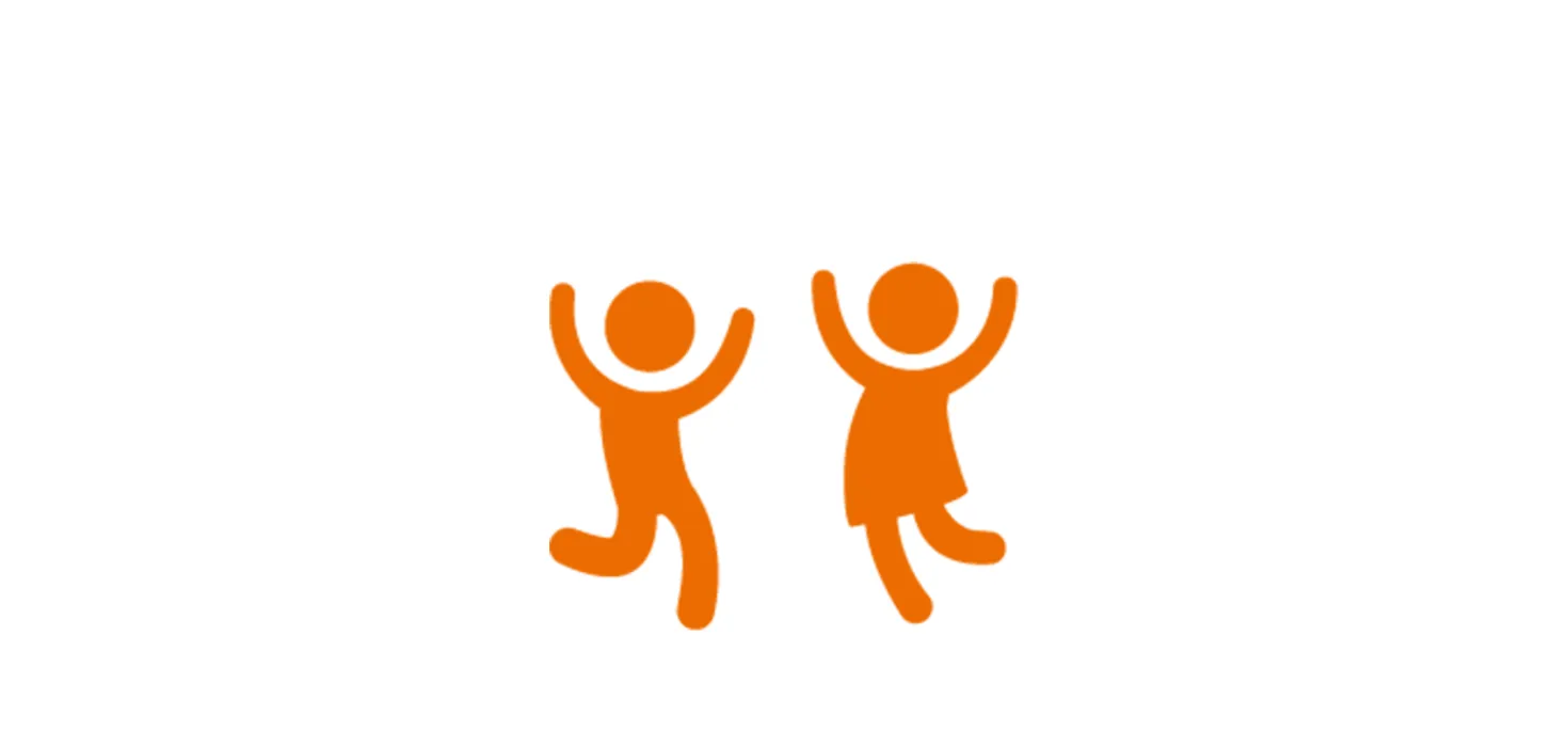 Icon freudige Kinder