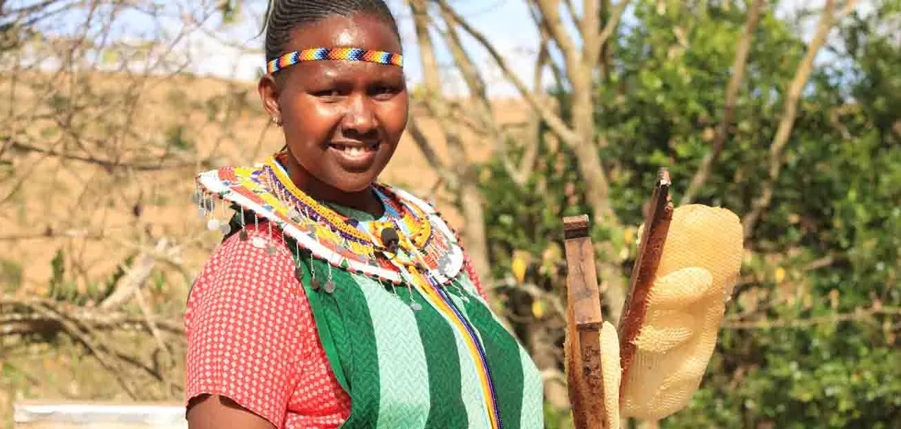 Imkerin Silverna aus Kenia