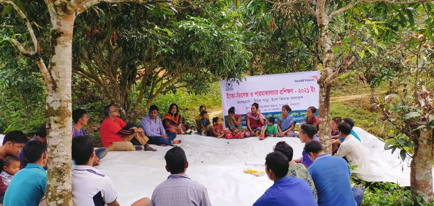 World Vision-Schulung für die Gestaltung eines umweltfreundlichen Dorfes in Bangladesch