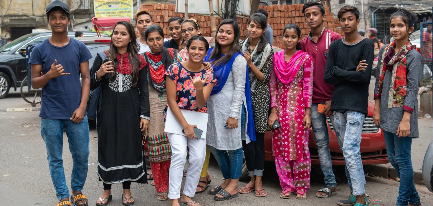 Engagierte Jugendliche Indien
