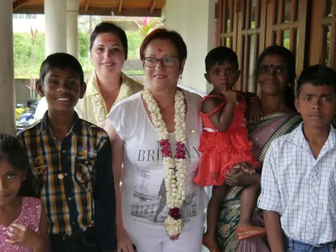 Patenkindbesuch in Sri Lanka