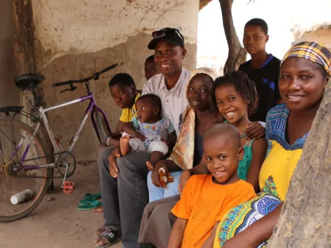 Familie im Senegal