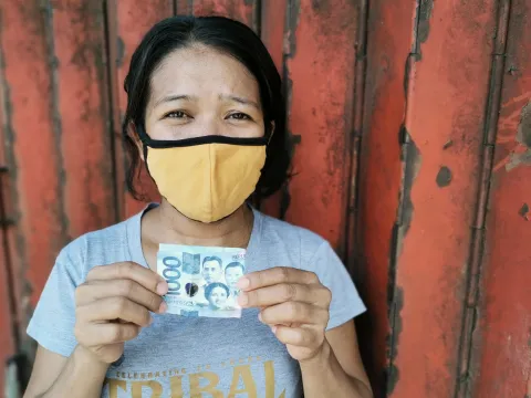 Jessica, alleinstehende Mutter aus Manila