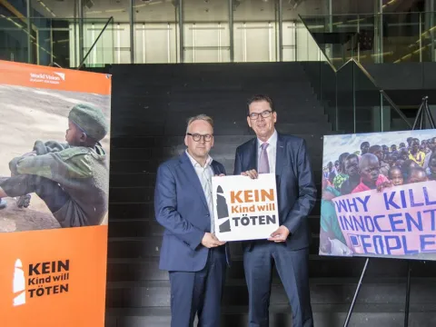 Christoph Waffenschmidt und Minister Müller