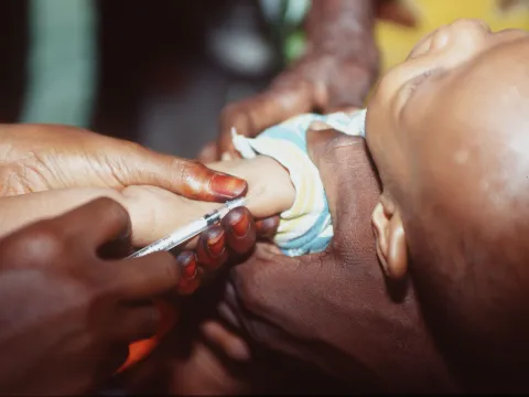 Die Impfung von Kindern gegen Krankheiten wie Polio wird durch die Covid-19-Pandemie vernachlässigt