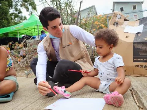 Vor allem Kinder stehen im Fokus der Arbeit von World Vision in Venezuela