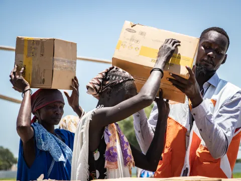 Lebensmittelverteilung Südsudan