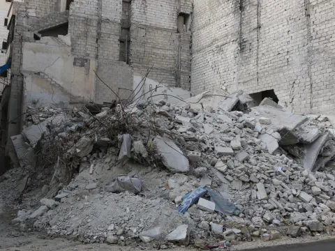 Ruinen in Aleppo, Syrien