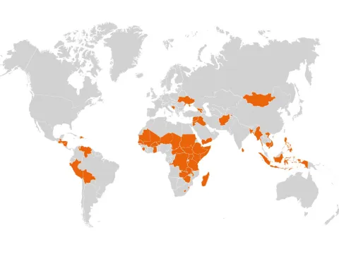 World Vision Projektländer