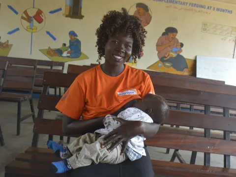 Stillende Mutter im Südsudan