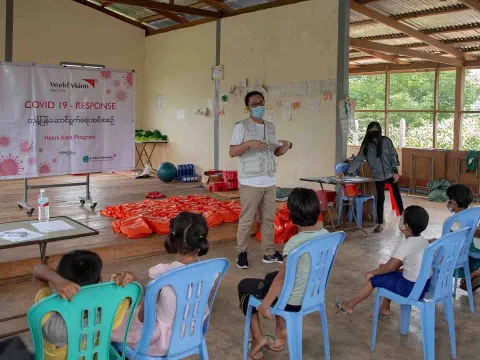 Gemeinsam mit World Vision unterstützt Aktion Deutschland Kinderschutzmaßnahmen in Myanmar