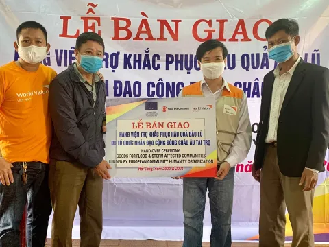 Zusammen mit ECHO wird Nothilfe in Vietnam geleistet