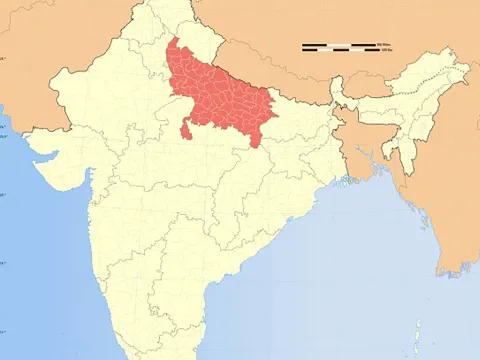 Karte Indien