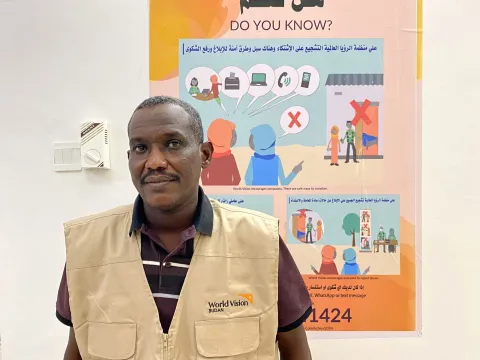 World Vision-Mitarbeiter Nougmeldin leistet Friedensarbeit im Sudan