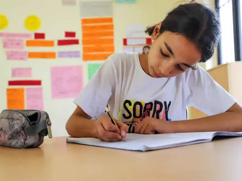 Mädchen in einer Schule im Libanon