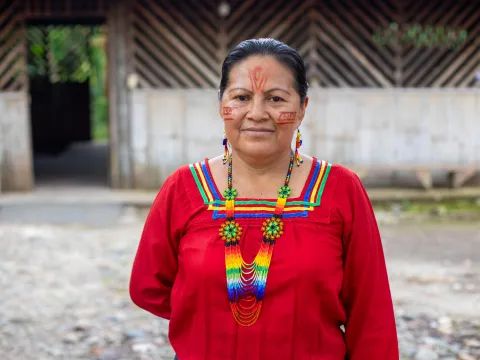 Frau aus Ecuador
