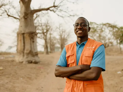 World Vision Mitarbeiter in Senegal