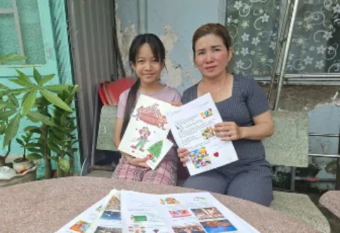 Foto von Thuong und Mutter