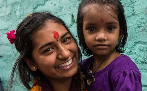 Familie in Indien