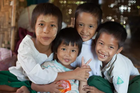 Kinder in Myanmar