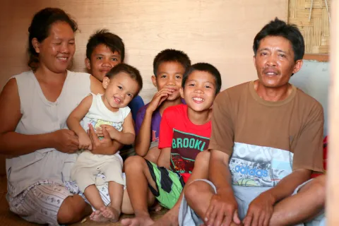 Familie auf den Philippinen