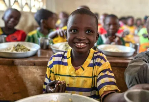 Schulkinder in Bouar