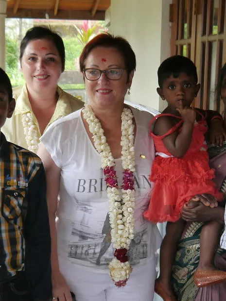 Patenkindbesuch in Sri Lanka