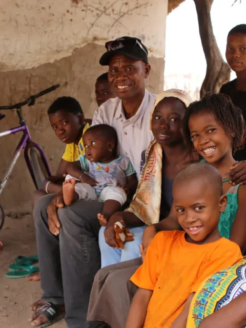 Familie im Senegal