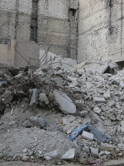 Ruinen in Aleppo, Syrien
