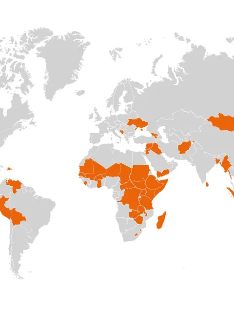 World Vision Projektländer