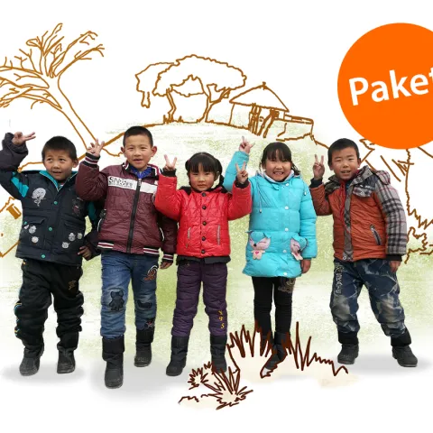 Sinnvolles Geschenk: Paket Kinderhilfe 5x5