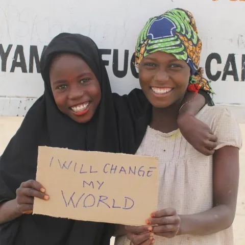 Flüchtlingskinder im Camp Sayam Forage
