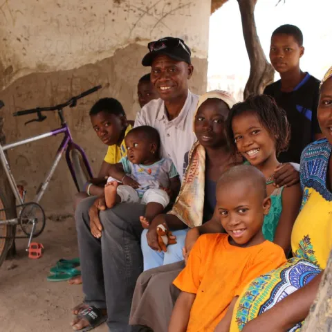 Familie im Senegal