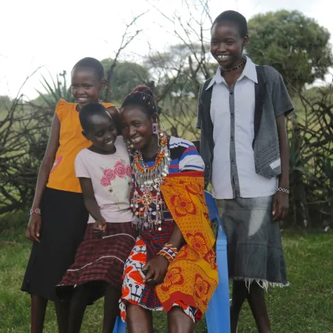Zipporah aus Kenia mit ihrer Familie