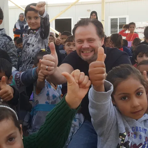 Arne Kopfermann engagiert sich für Kinder in Jordanien