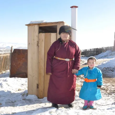 Nach der erfolgreichen Projektübergabe Bayankhoshuu, Mongolei 