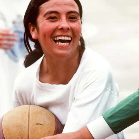 Mayerly Sánchez beim Basketball