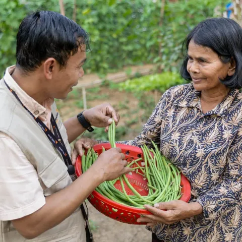Landwirtschaftliche Unterstützung von World Vision