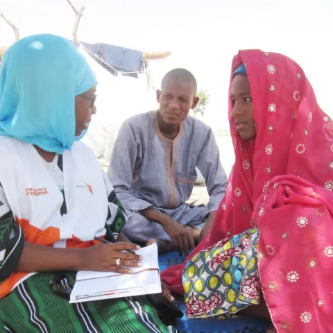 World Vision Arbeiter am arbeiten