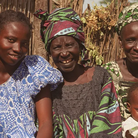 Familie im Senegal