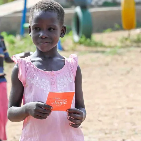 Flüchtlingskind in Uganda