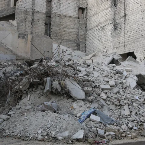 Ruinen in Aleppo, Syrien