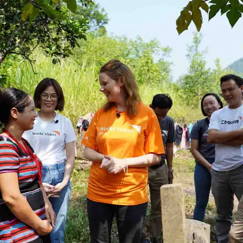 Olivia Marei im World Vision Projekt